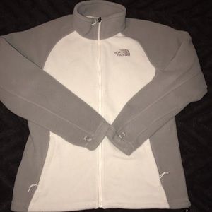 The North Face Wmns White Fleece Jacket sz L